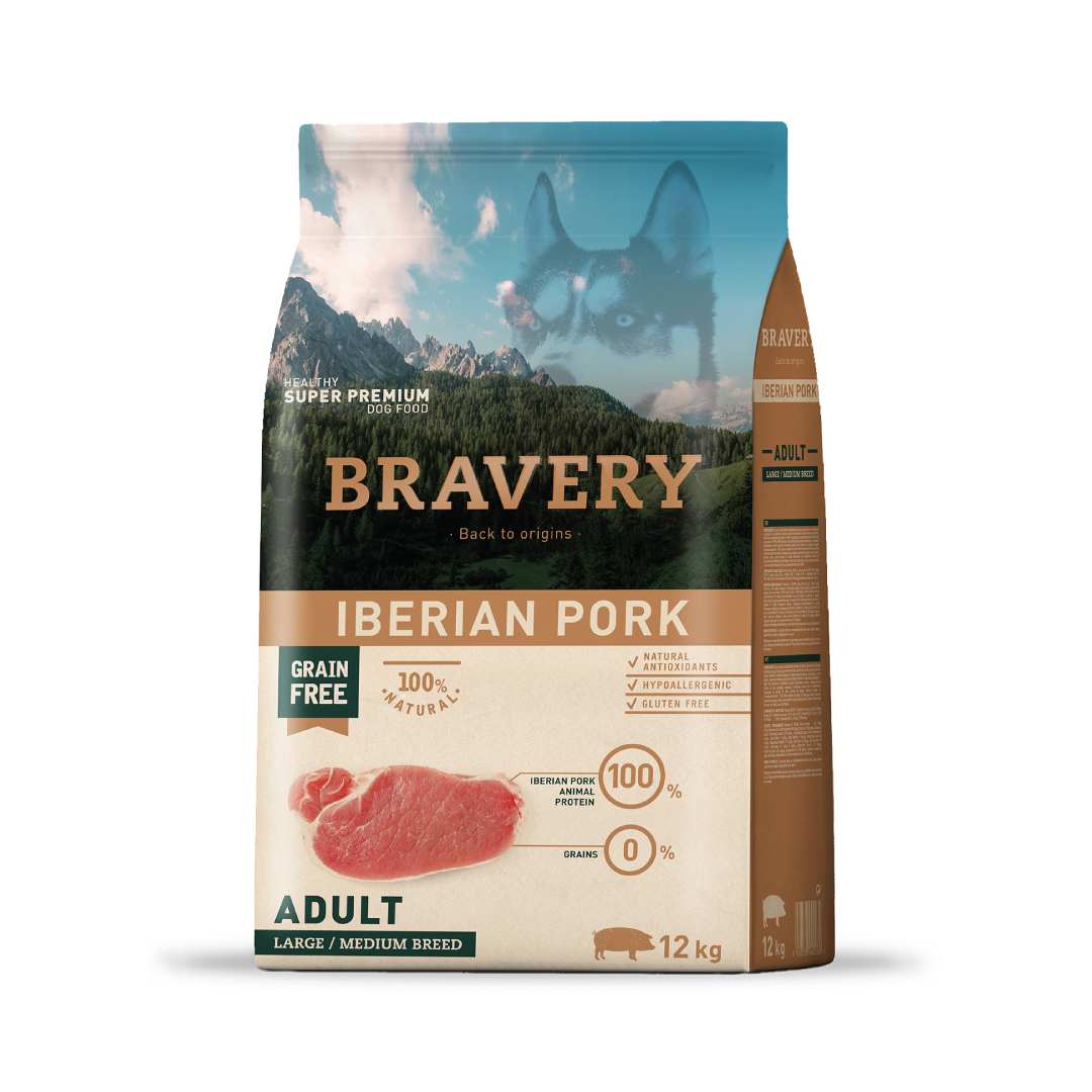 Bravery Iberian Pork Adult Large/Medium Breeds