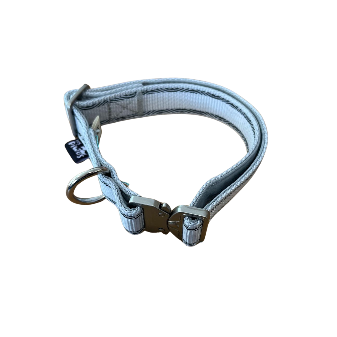 Los Piwos Collar con Hebilla Gris