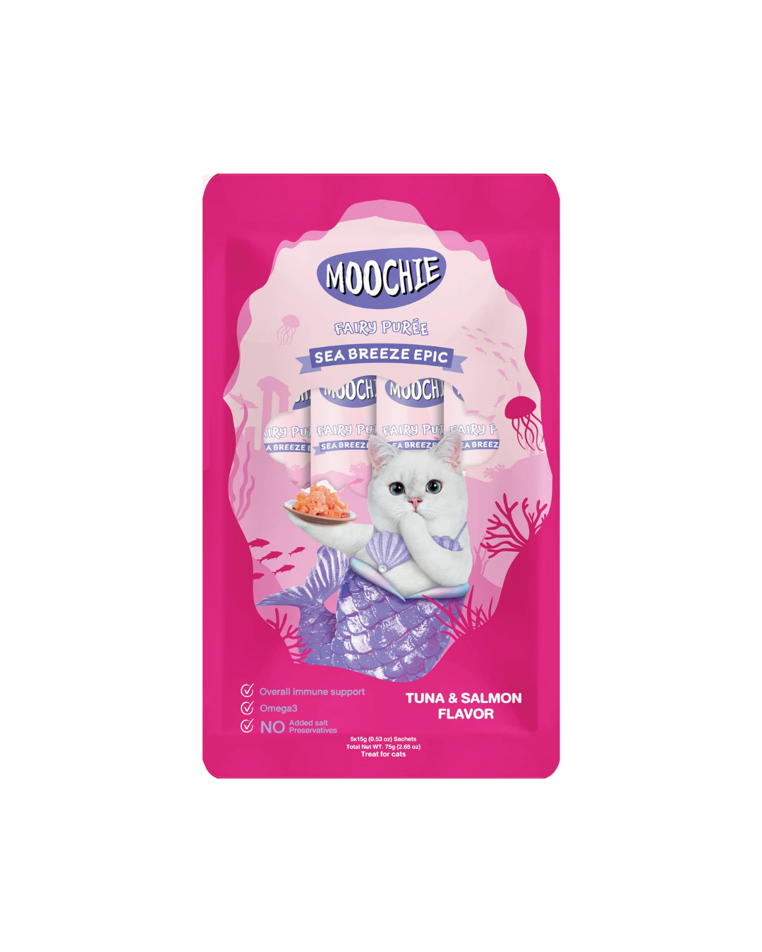 Moochie Tubo Atún Atún y Salmón