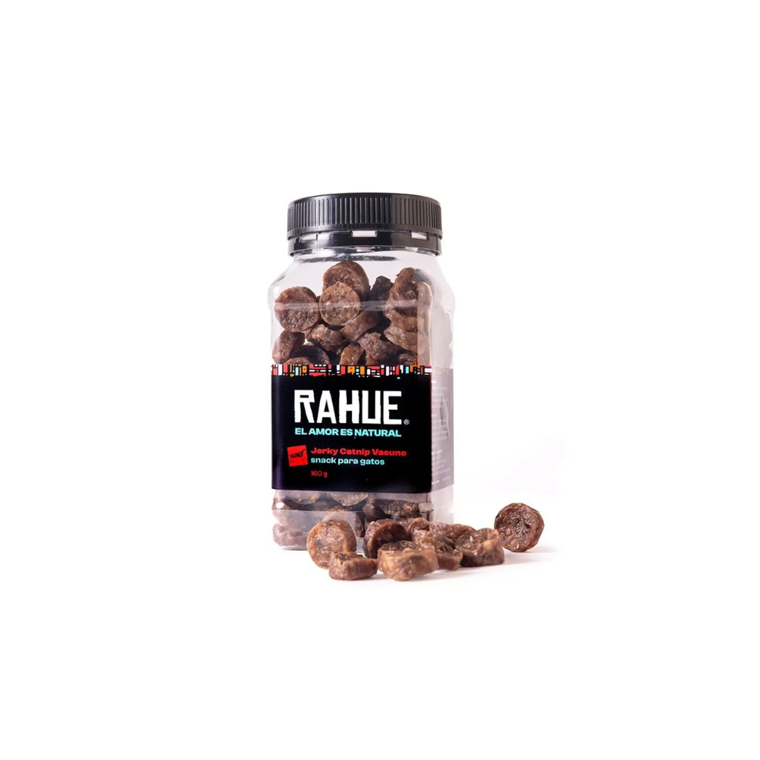 Rahue Jerky para Gato Vacuno con Catnip