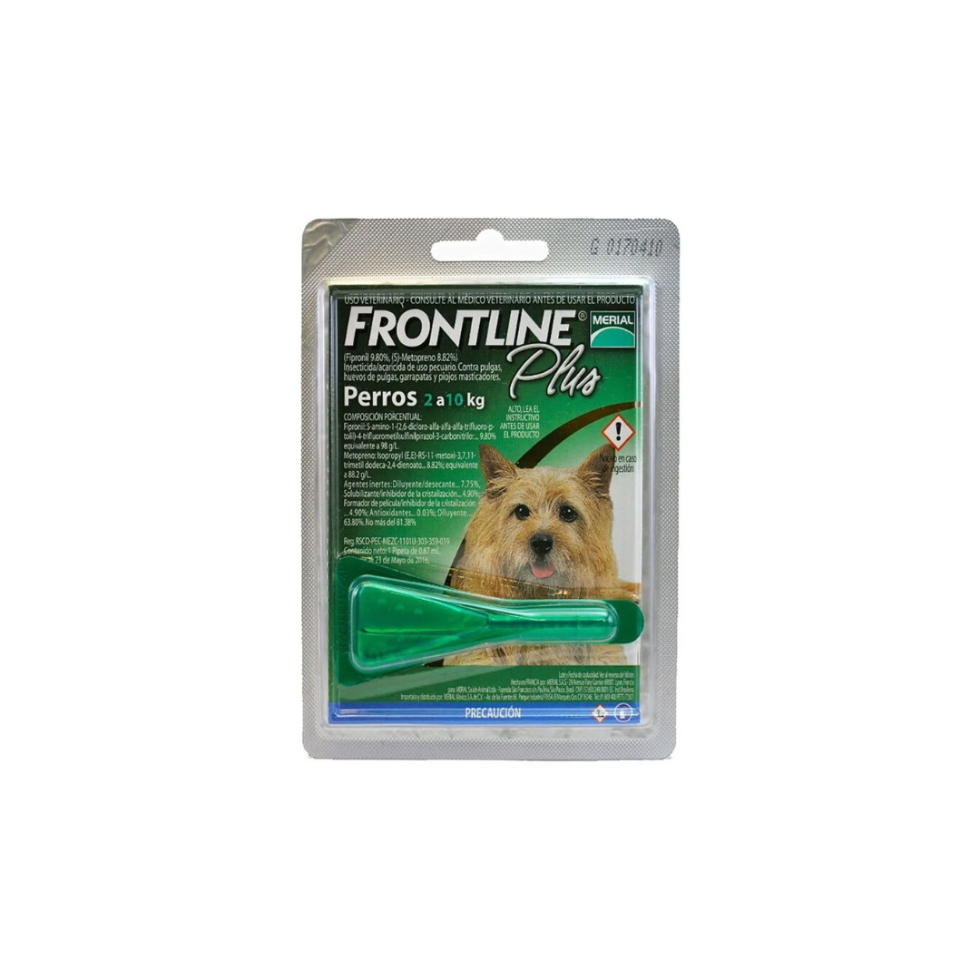 Frontline Plus Pipeta Perros Hasta 10 Kg