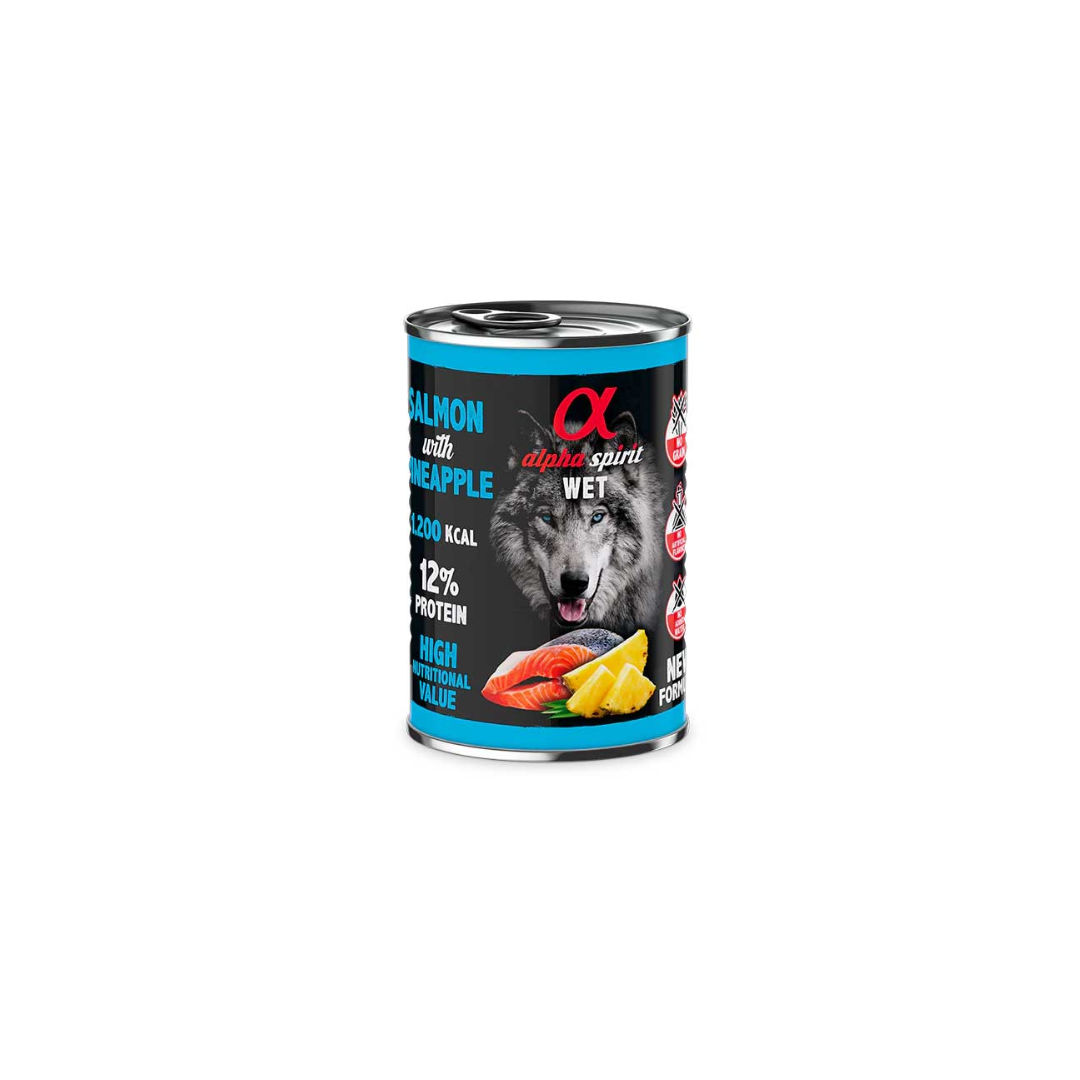 Alpha Spirit Alimento Húmedo Salmón con Piña