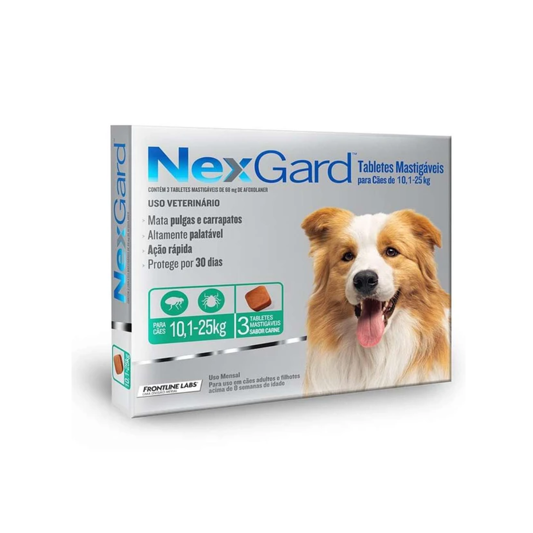 Nexgard Antiparasitario de 10 a 25 Kg