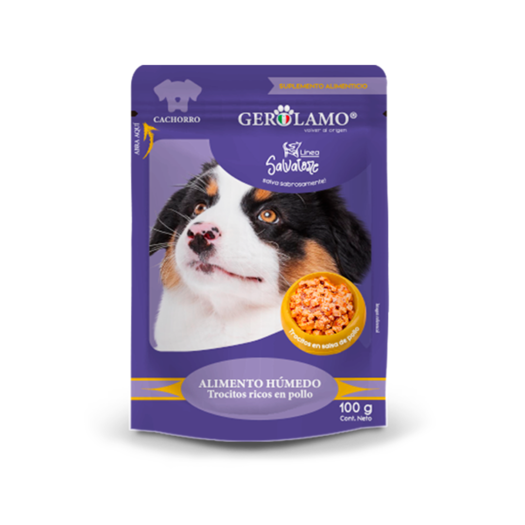 Gerolamo Salvatore Pouch Perro Cachorro Pollo