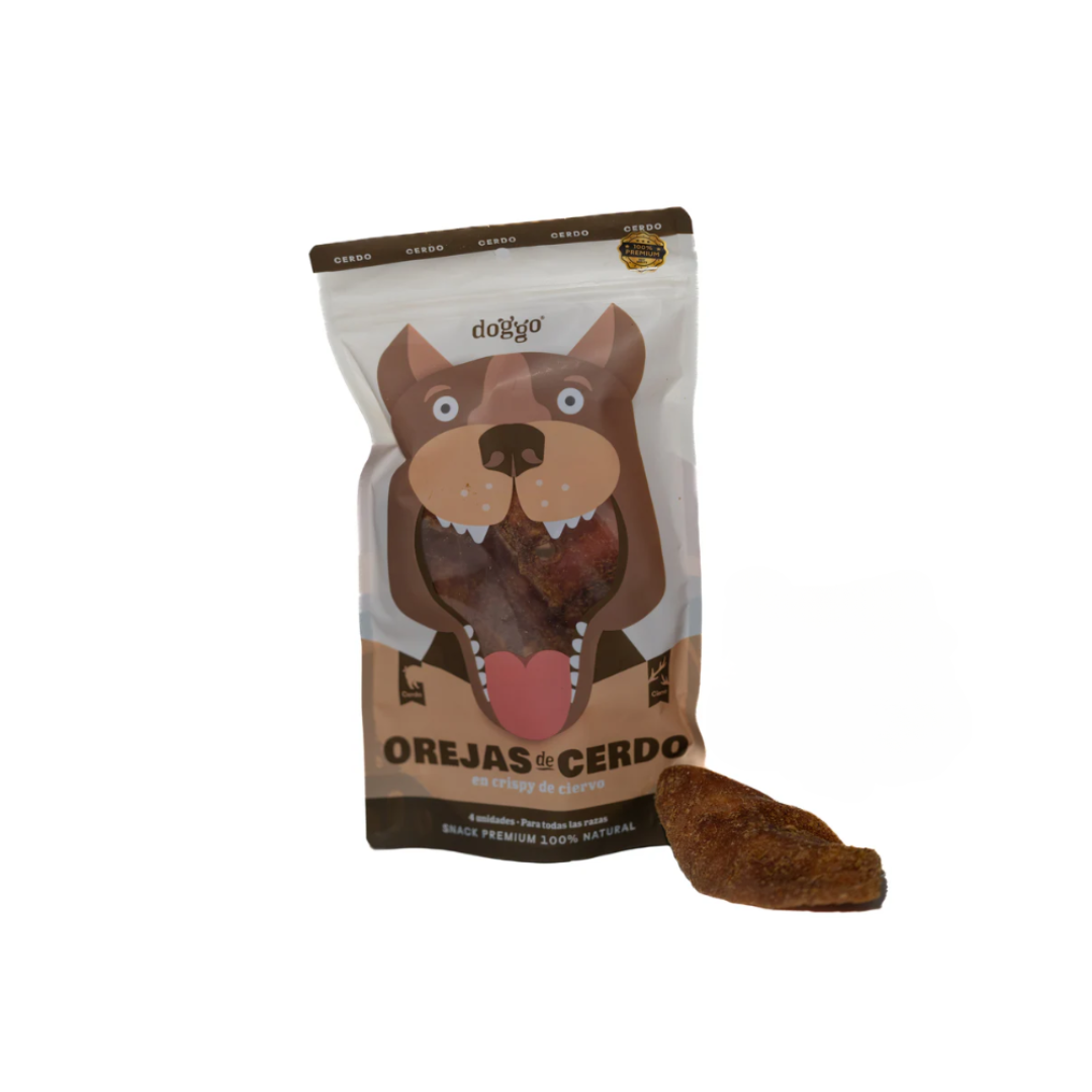 Doggo Orejas de Cerdo en Crispy de Ciervo