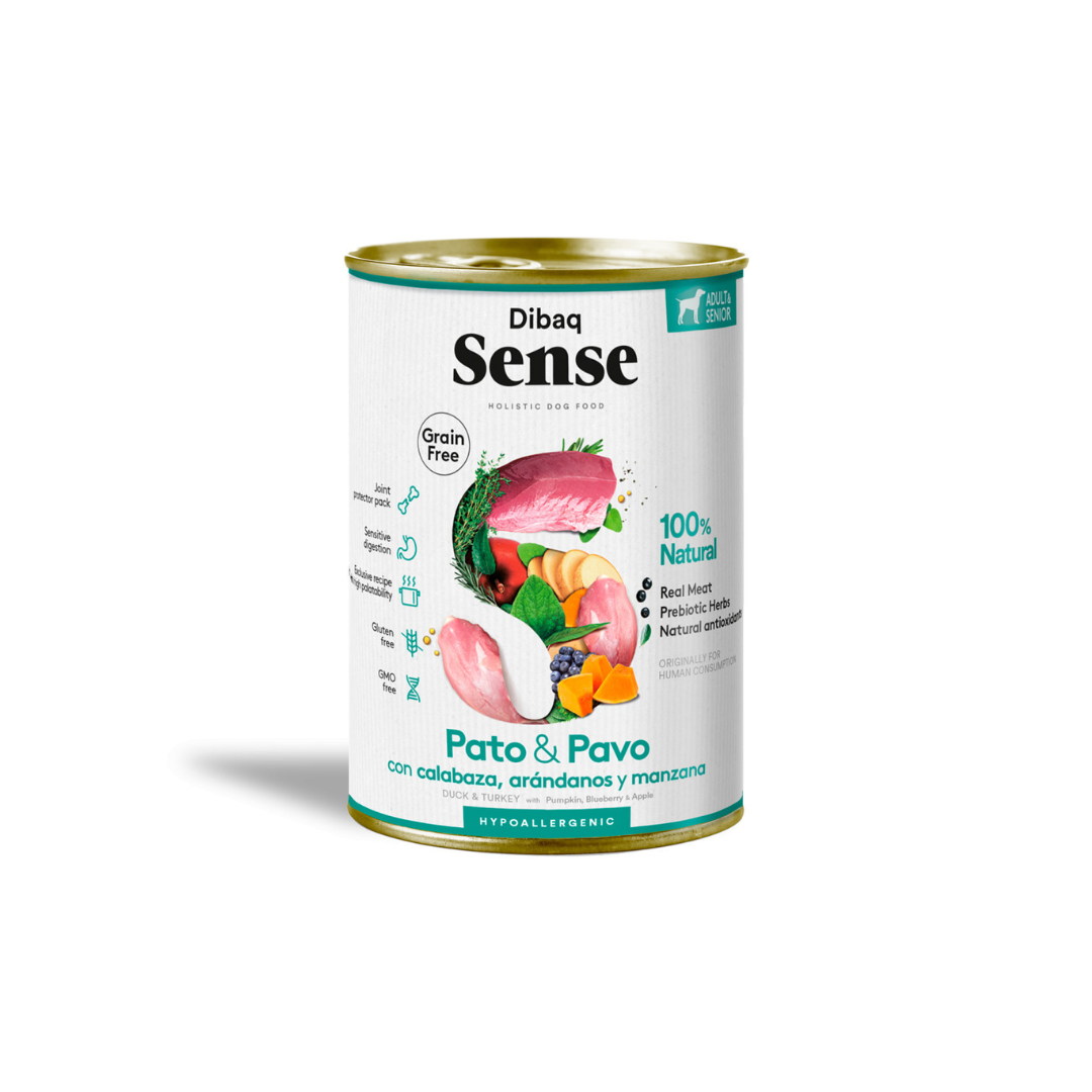 Sense Pato y Pavo Lata 380 gr