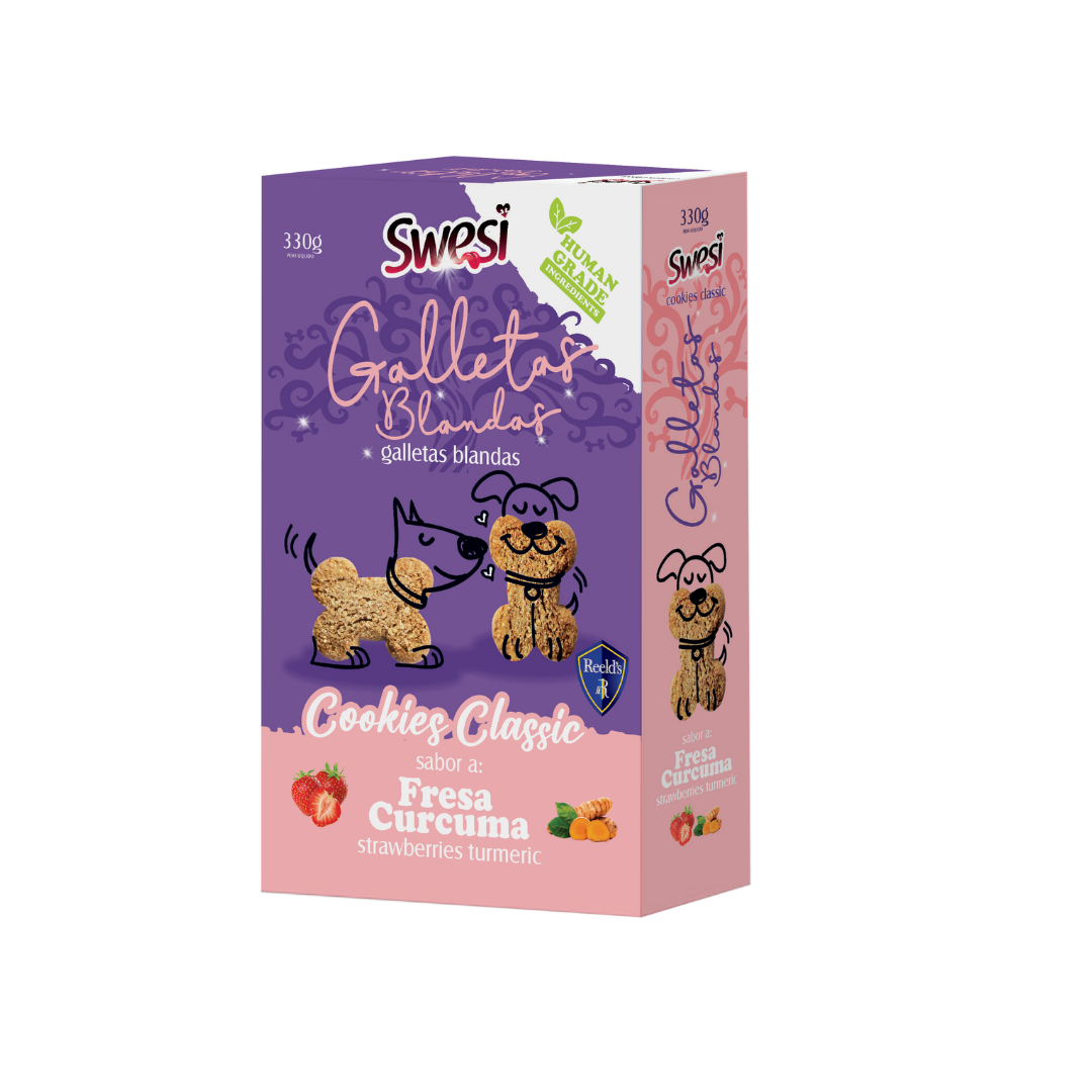 Swesi Cookies Frutilla Cúrcuma 330 grs.