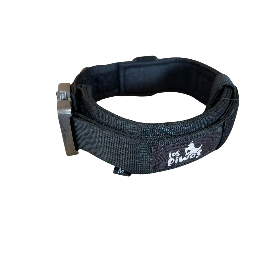 Los Piwos Collar Táctico Negro