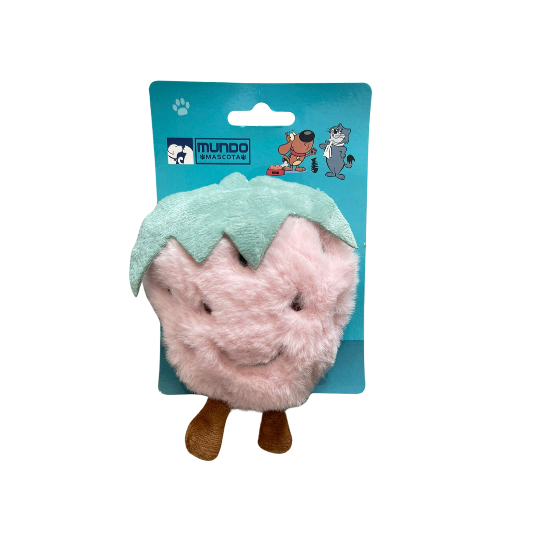 Mondo Juguete para Gato con Forma de Frutilla de Peluche