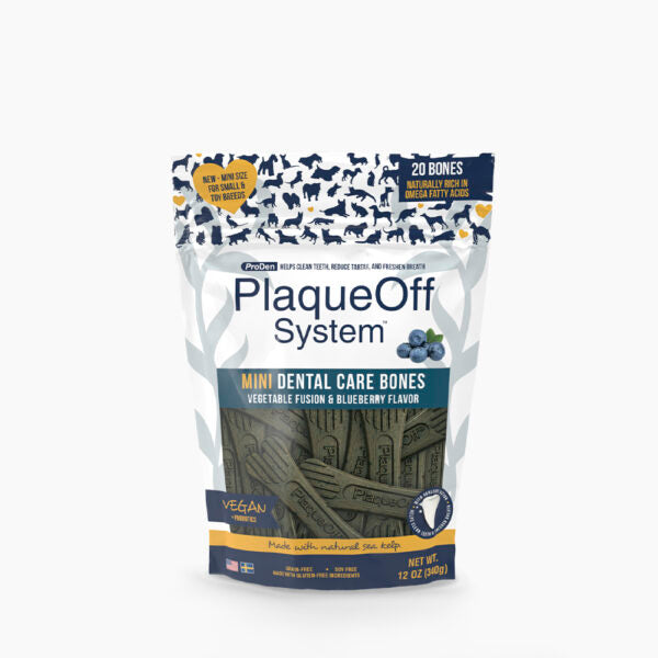 ProDen PlaqueOff® Mini Dental Care Bones arándanos