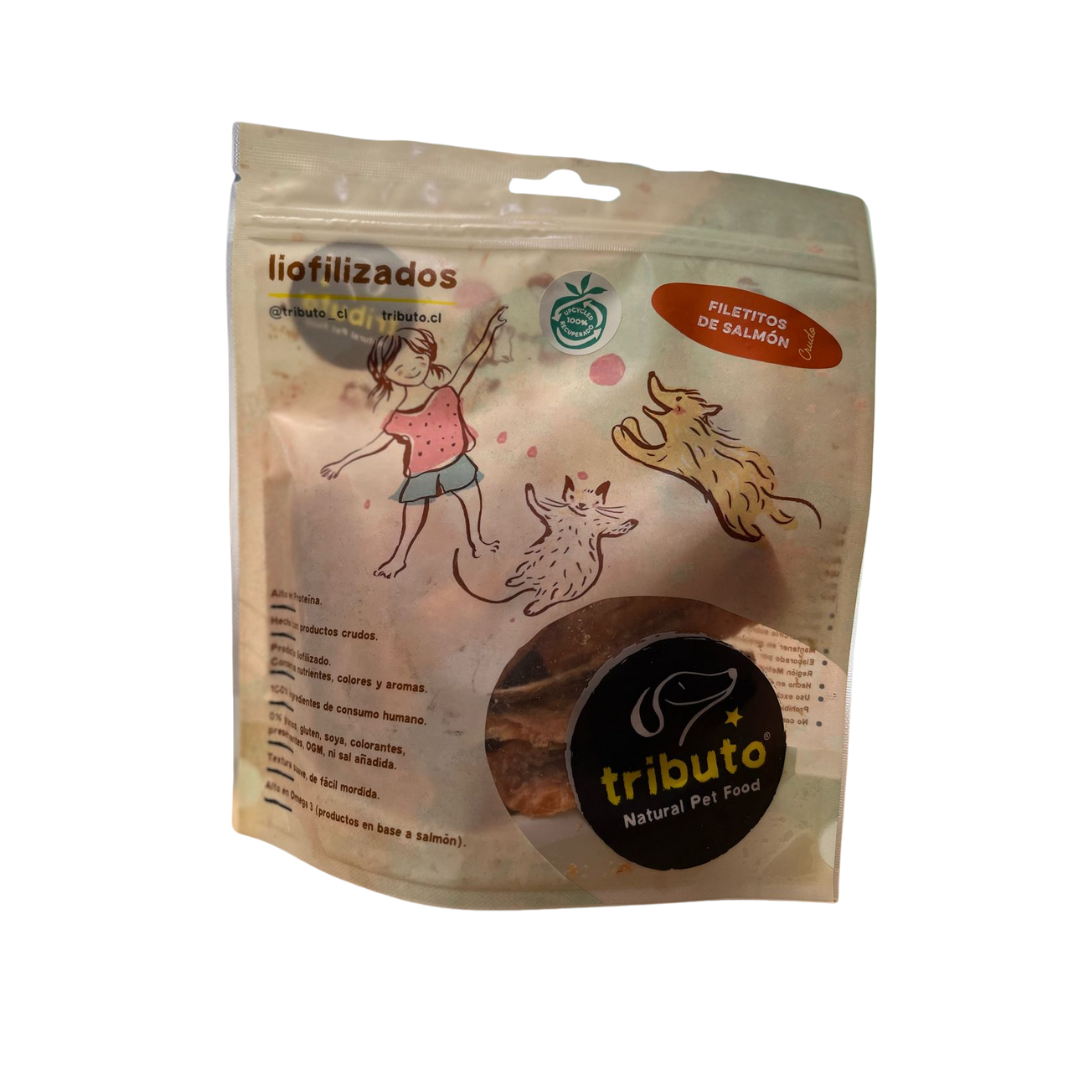 Tributo Snack Liofilizado Filetitos de Salmón