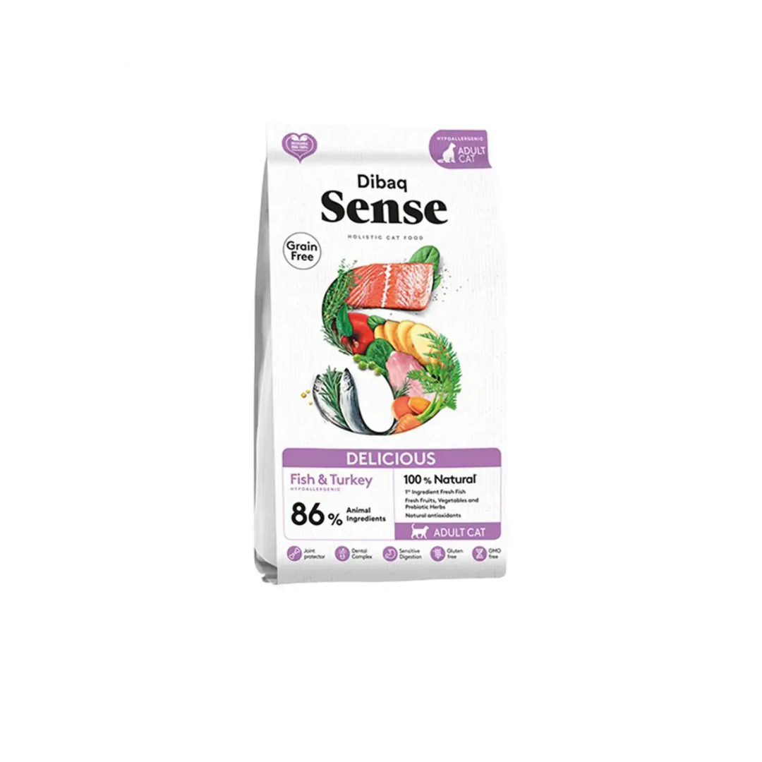 Sense Holistic Pescado y Pavo Gato Adulto
