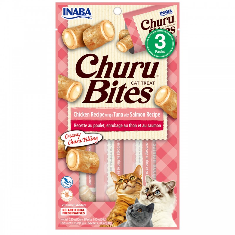 Churu Bites Pollo con Atún y Salmón