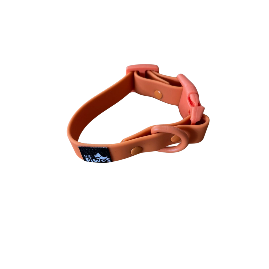 Los Piwos Collar Impermeable para Perros Naranja