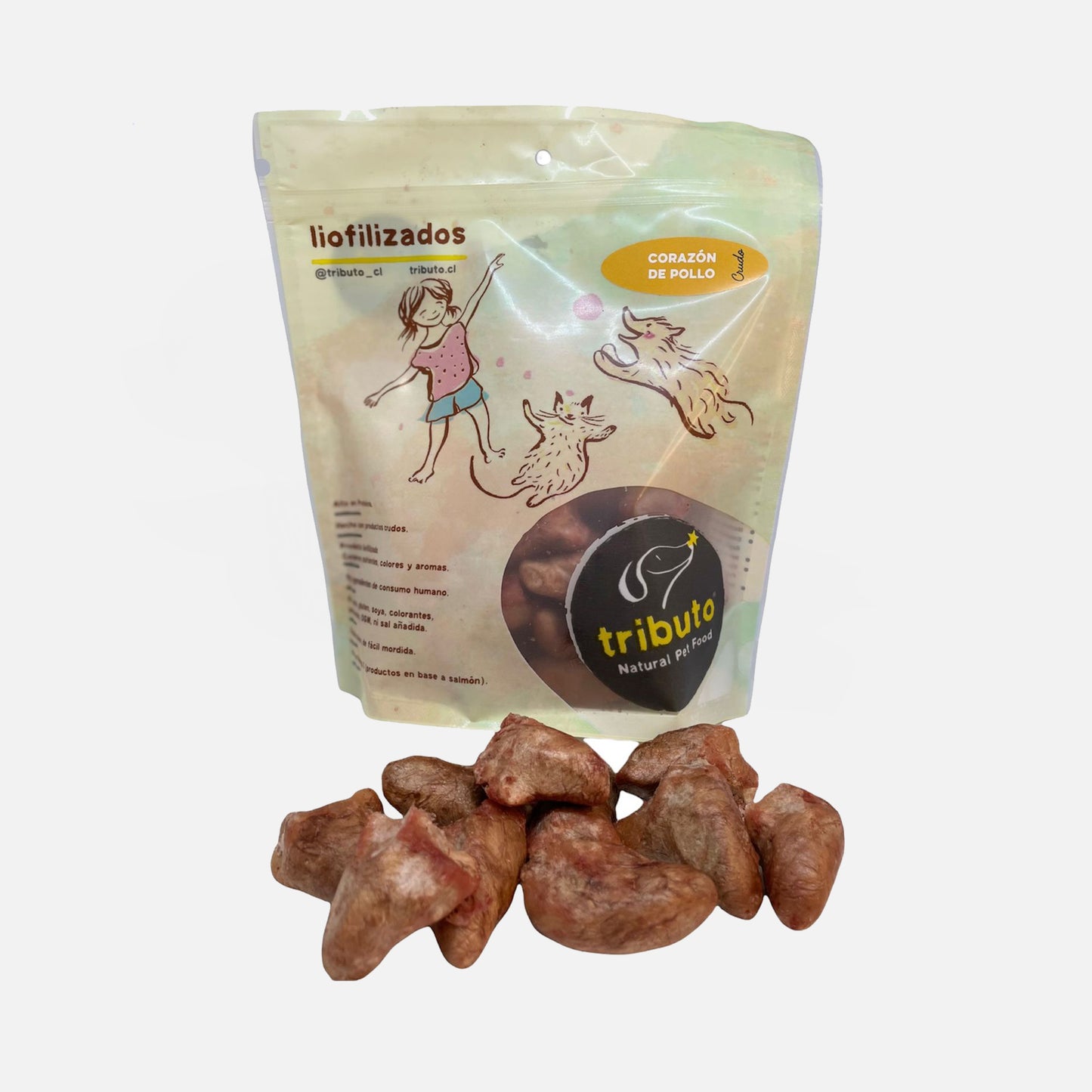 Tributo Snack Corazón de Pollo Liofilizado