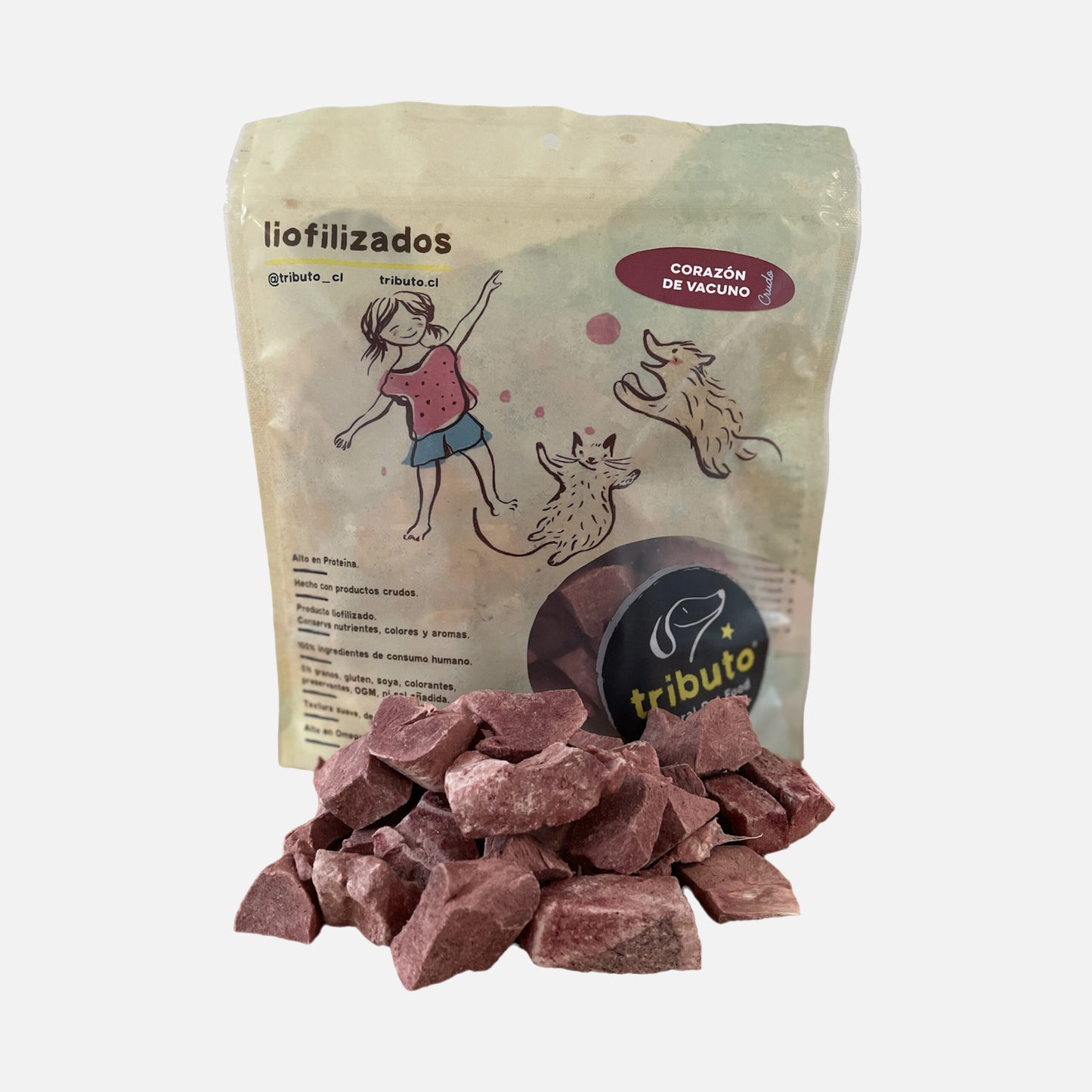 Tributo Snack Corazón de Vacuno Liofilizado