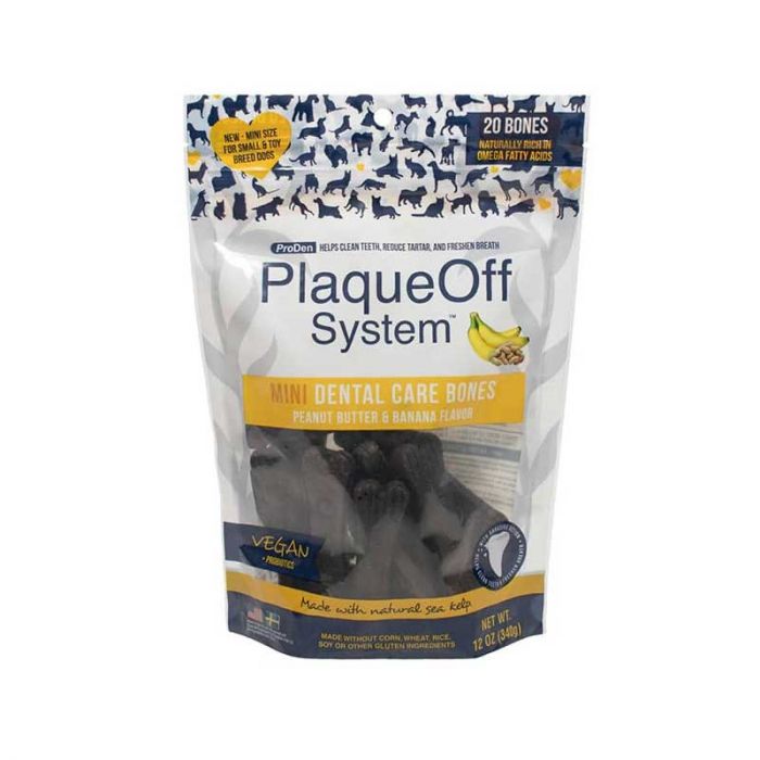 ProDen PlaqueOff® Mini Dental Care Bones Maní y Banana