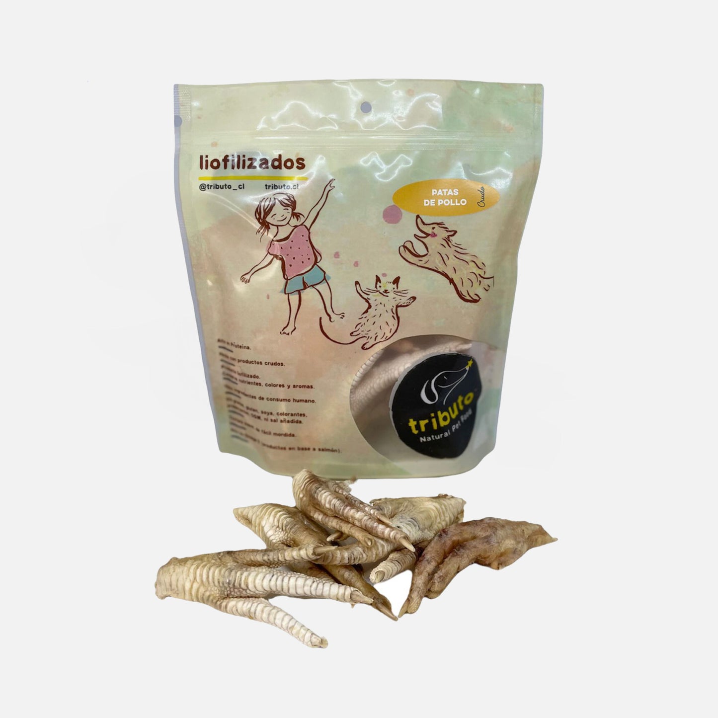 Tributo Snack Patas de Pollo Liofilizadas