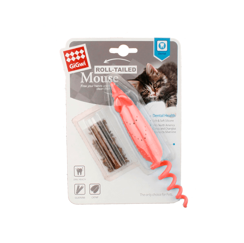 Gigwi Roll-tailed Raton con Catnip para Gatos