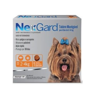 Nexgard Antiparasitario de 2 a 4 kg