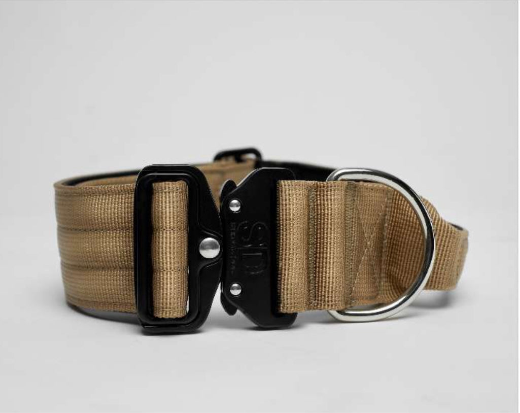 Strong Dog Collar Táctico Café