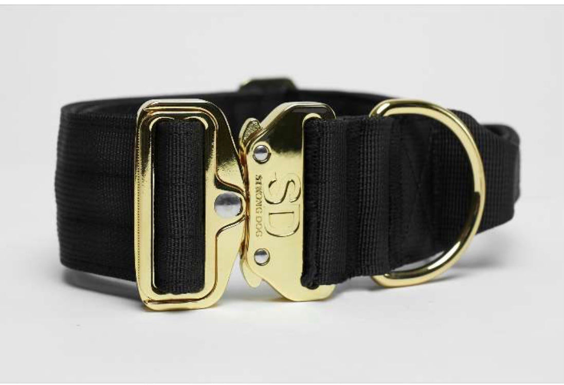Strong Dog Collar Táctico Negro