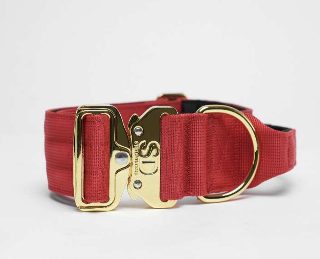 Strong Dog Collar Táctico Rojo