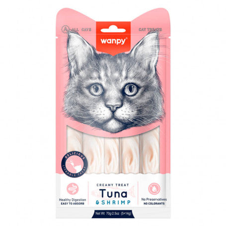 Wanpy Creamy Treat Tuna & Camarón