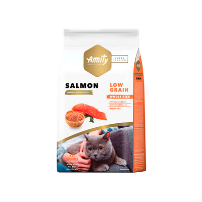 Amity Low Grain Salmón Adult Cat