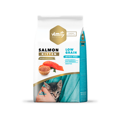 Amity Low Grain Salmón Kitten