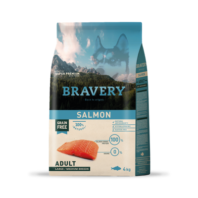Bravery Salmon Adult Large/Medium Breed