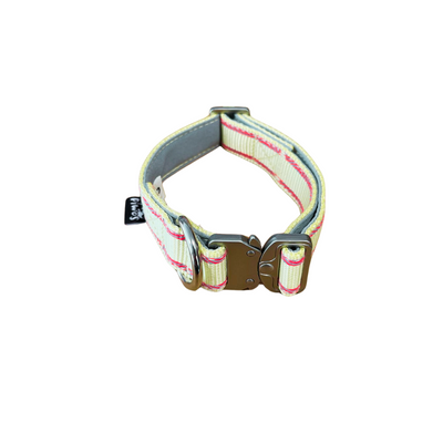 Los Piwos Collar con Hebilla Amarillo Limón