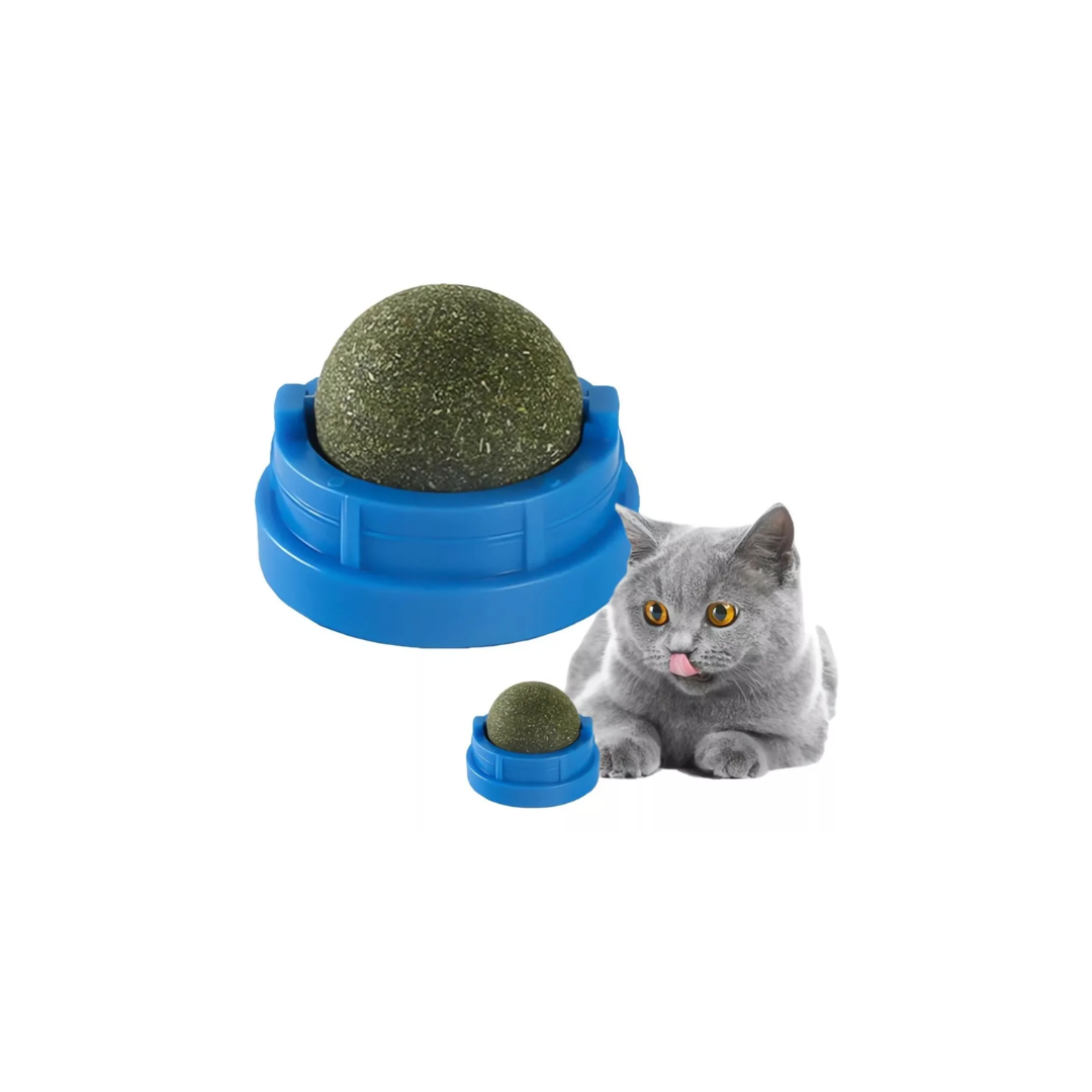 Juguete Bola De Catnip Giratoria Adhesiva Para Pared