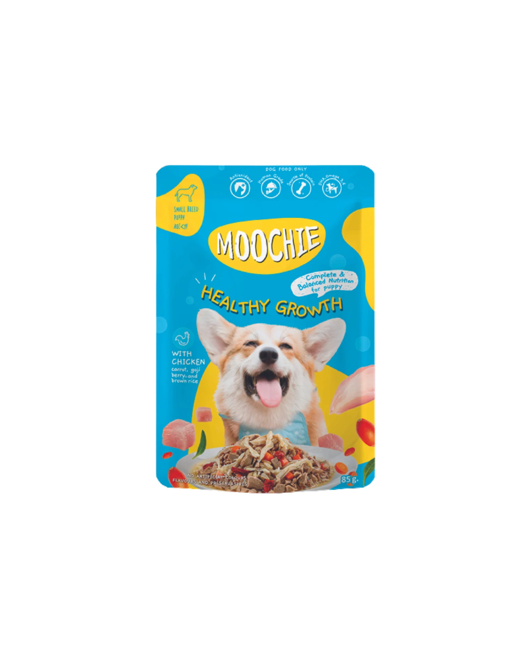 Moochie Sobre Perro Cachorro Healthy Growth