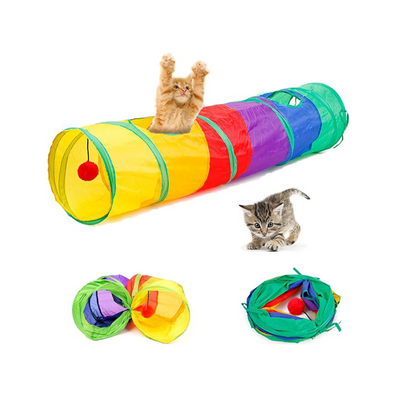 Túnel para Gatos Multicolor 1 Salida