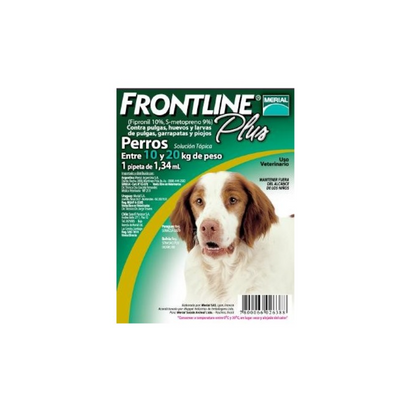 Frontline Plus Pipeta Perros de 10 a 20 Kg