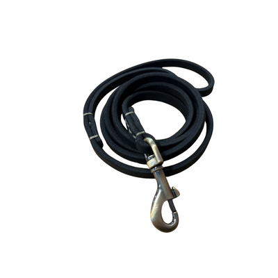 Los Piwos Correa de Cuero Rustic Negro