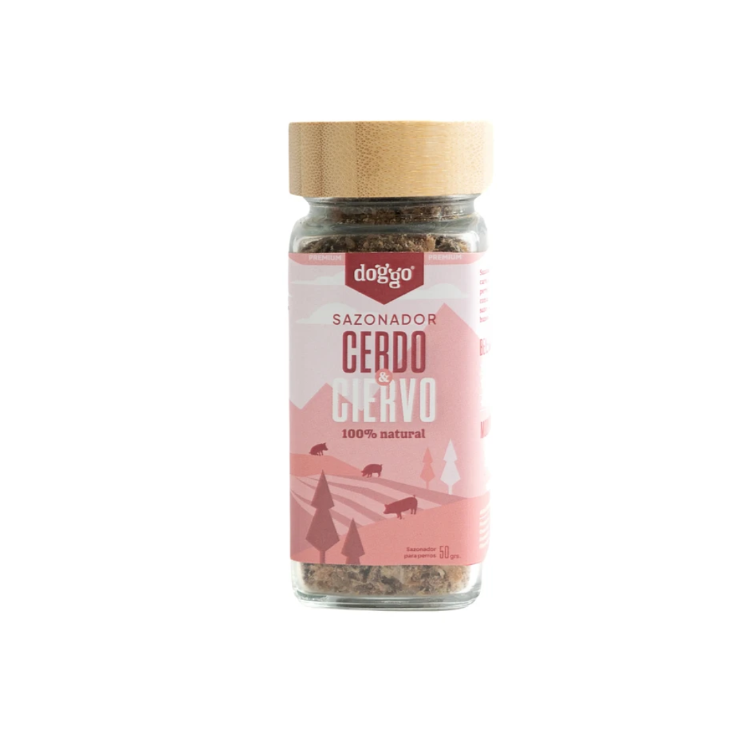 Doggo Snack para Perros Sazonador de Cerdo & Ciervo