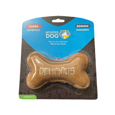 Wonder Dog Hueso de Juguete de Cuero