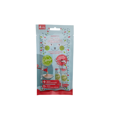 Cats Snack Tubito Cremoso sabor Camarón con Catnip