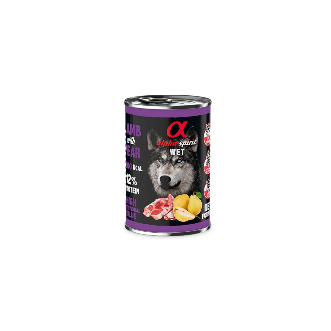 Alpha Spirit Alimento Húmedo  Cordero con Pera