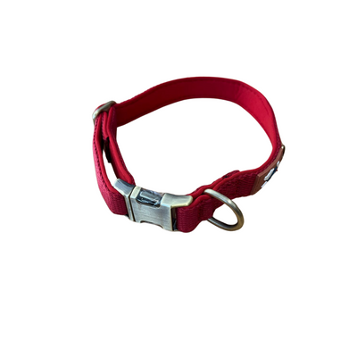 Los Piwos Collar Algodón Acolchado Rojo