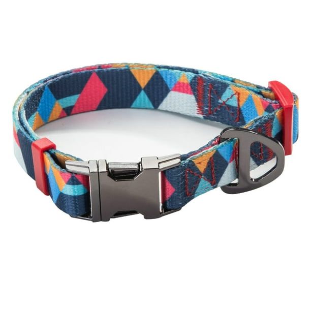 Everking Collar Ajustable Diseño Cubismo Azul