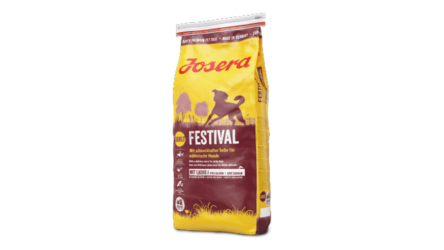 Josera Festival, Receta libre de gluten para perros Adultos razas Medianas y Grandes.