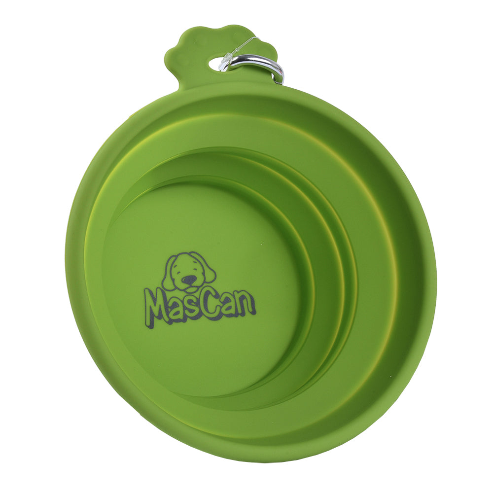 Mascan Plato Plegable de Silicona Verde