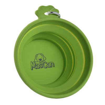 Mascan Plato Plegable de Silicona Verde